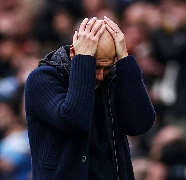 曼城主场惨败,瓜迪奥拉无奈失望 曼城主场惨败,瓜迪奥拉无奈失望